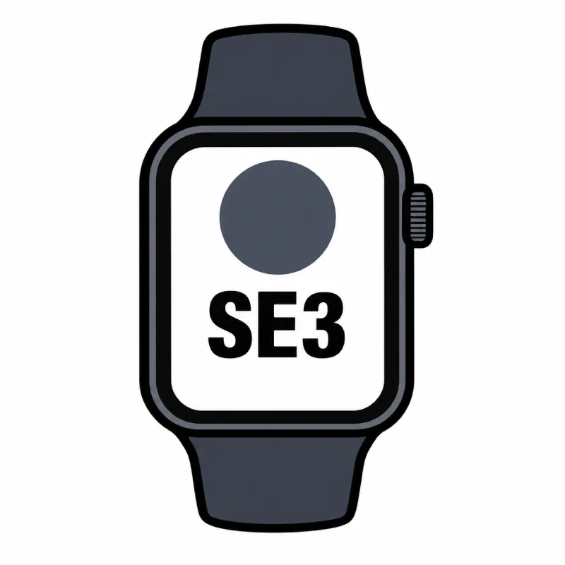 Apple Watch SE3/ GPS/ 40mm/ Caja de Aluminio Medianoche/ Correa Deportiva Azul Marino M/L