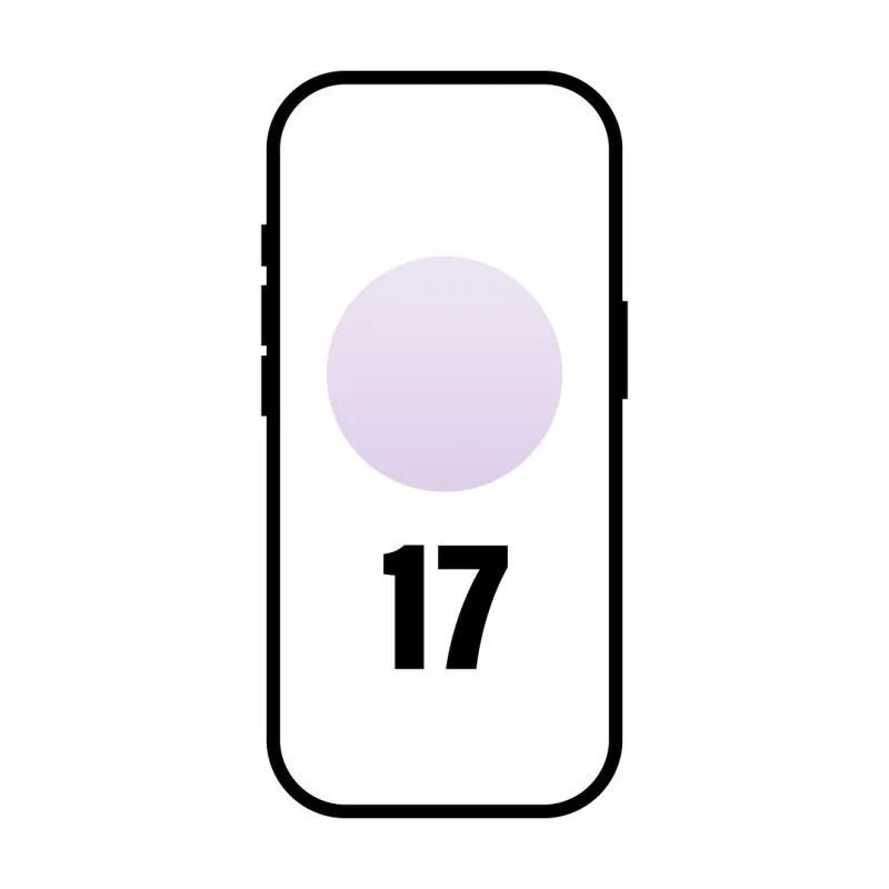Smartphone Apple iPhone 17 256GB/ 6.3"/ 5G/ Lavanda