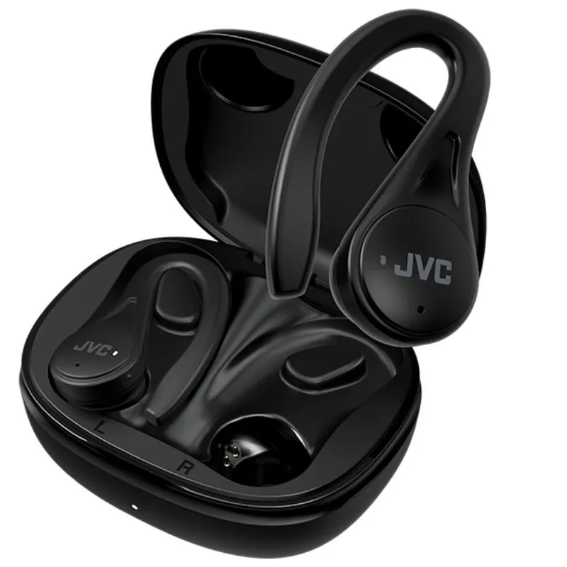 Auriculares Bluetooth JVC HA-EC25T con estuche de carga/ Autonomía 7.5h/ Negros