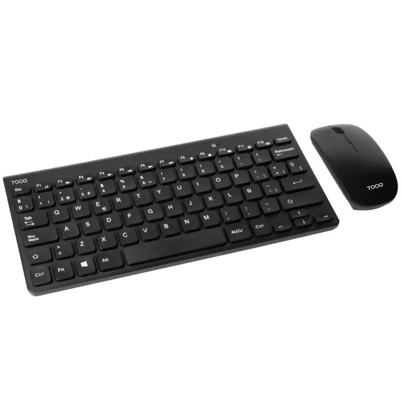Teclado y Ratón Inalámbricos TooQ TQKMW-3101-B