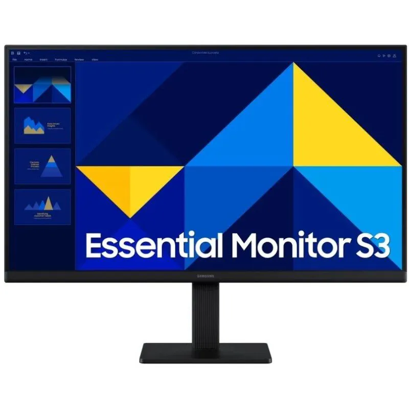 Monitor Profesional Samsung Essential Monitor S3 S24D304GAU/ 24"/ Full HD/ Negro