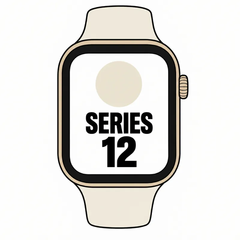Apple Watch Series 12/ GPS/ 46mm/ Dorado Claro/ Correa Deportiva Arena (S/M)