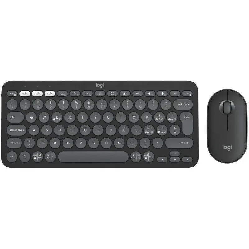 Teclado y Ratón Inalámbricos Logitech Pebble 2 Combo