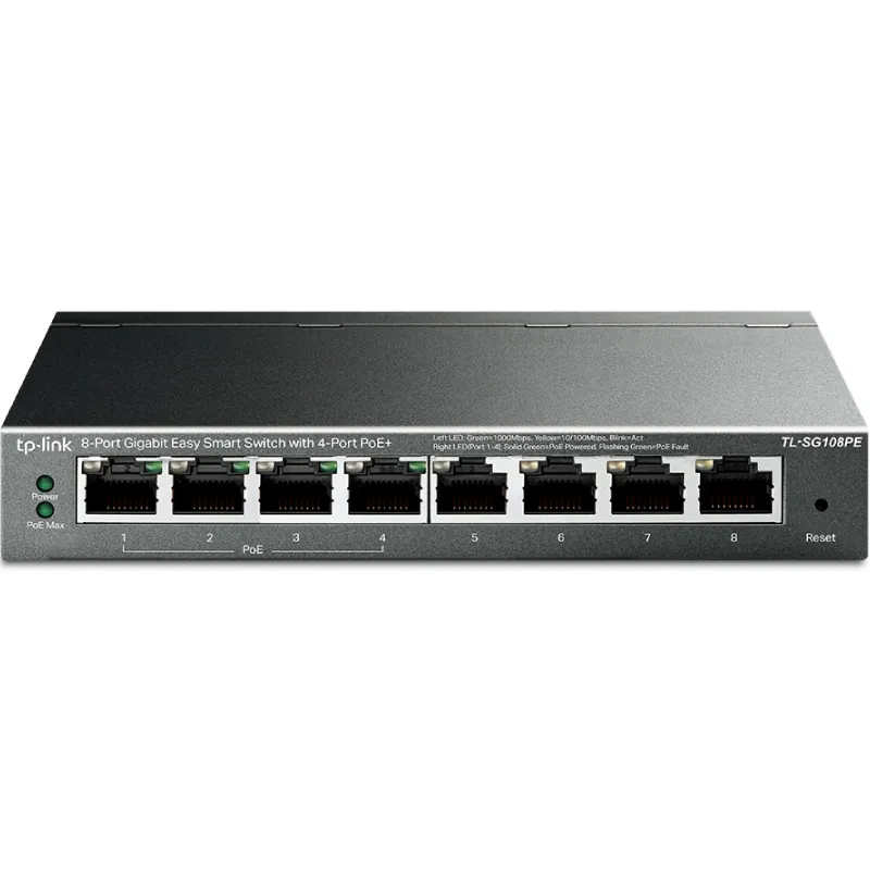 Switch TP-Link TL-SG108PE 8 Puertos/ RJ-45 10/100/1000/ PoE