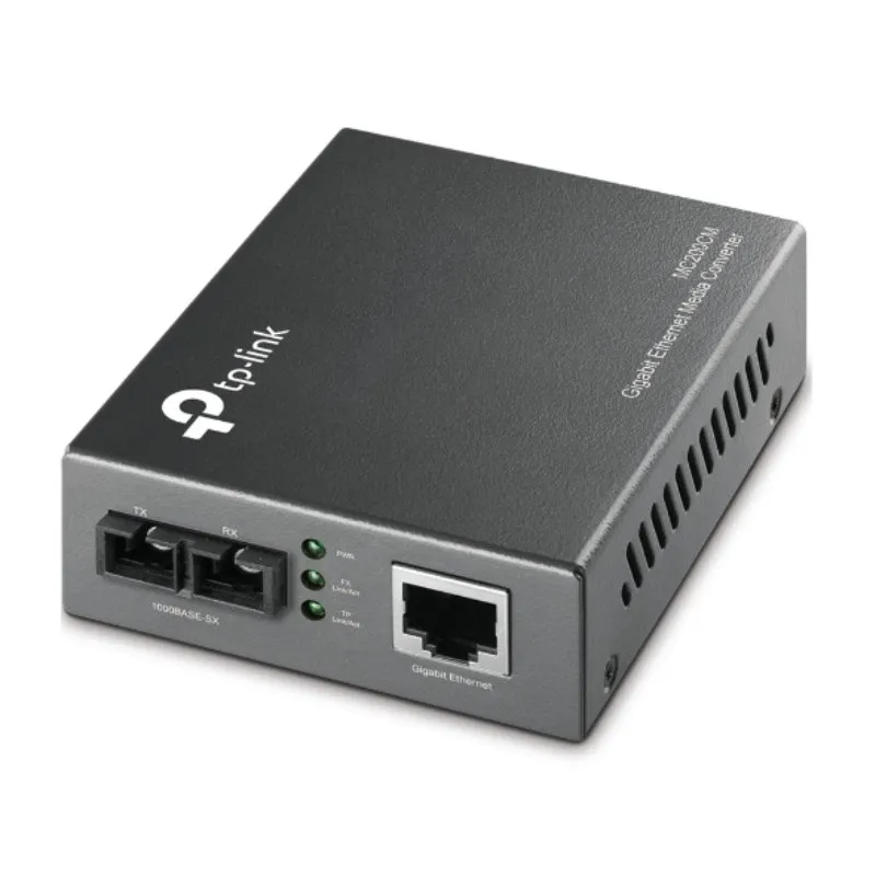 Conversor de Medios Gigabit TP-Link MC200CM V2/ 1 Puerto/ RJ-45 10/100/1000