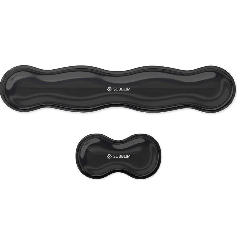 Pack de 2 Reposamuñecas Subblim Ergo Crystal Flex