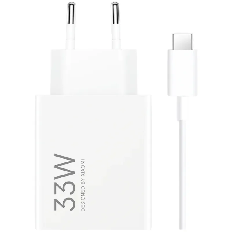 Cargador de Pared Xiaomi 33W Charging Combo USB Type-A/ 1xUSB + Cable USB Tipo-C/ 33W