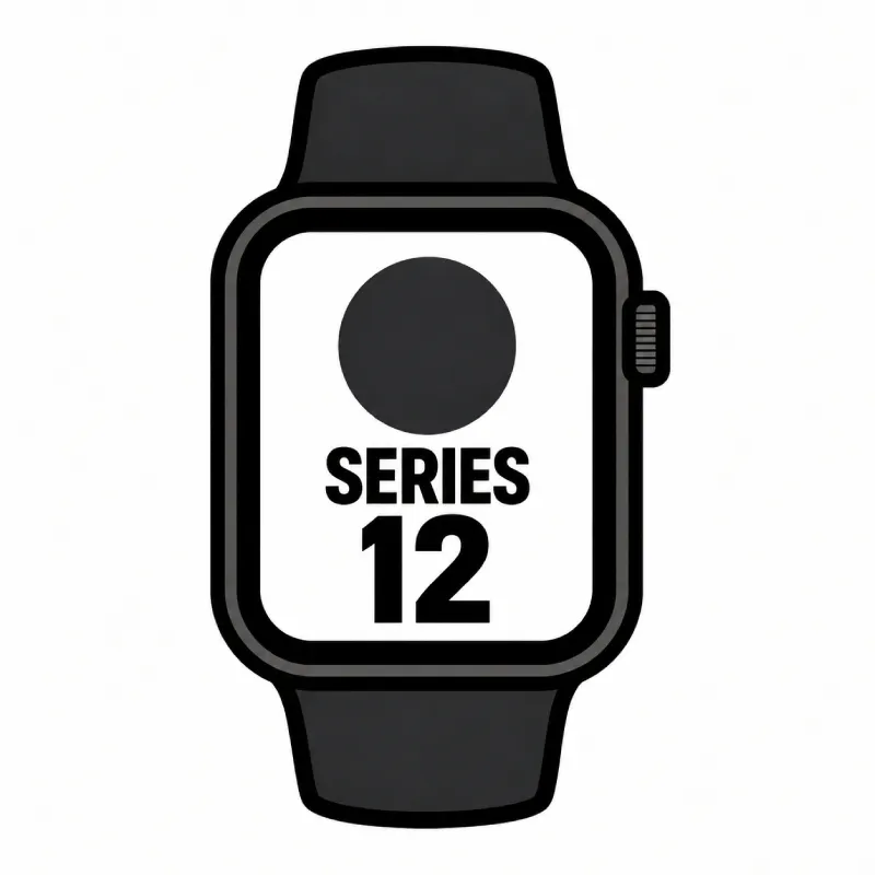 Apple Watch Series 12/ GPS/ Cellular/ 42mm/ Negro/ Correa Deportiva Negra (S/M)