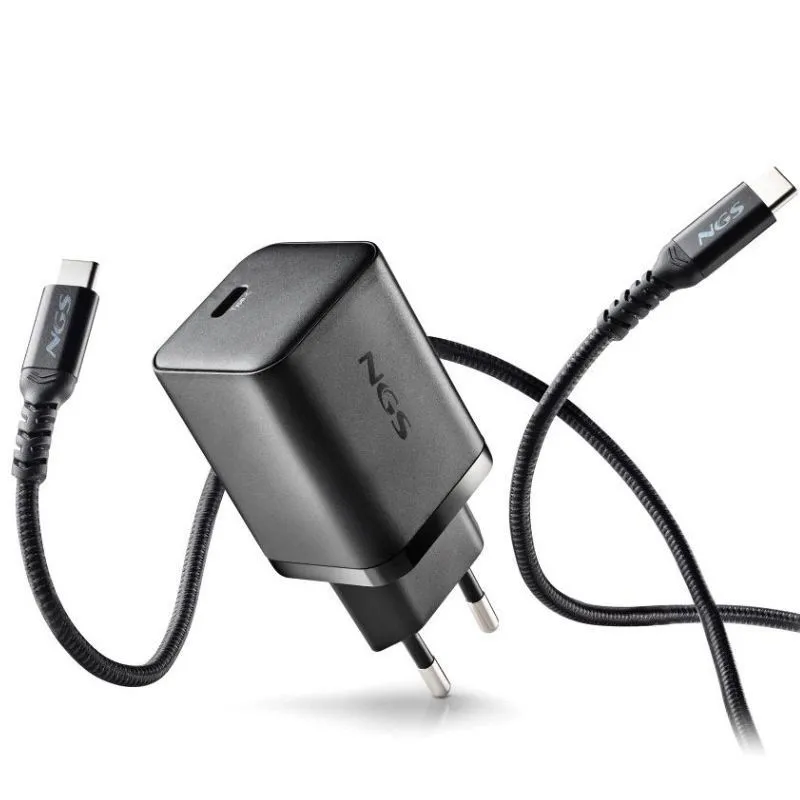 Cargador de Pared GaN NGS Bud 65W/ 1xUSB Tipo-C/ 65W