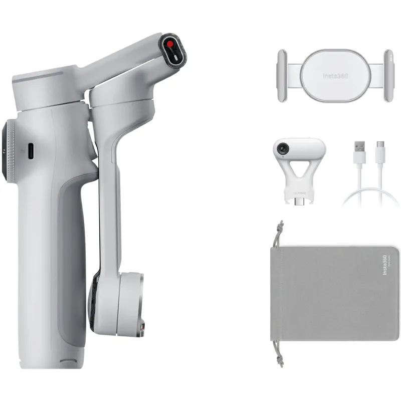 Gimbal palo selfie Insta360 Flow 2 Pro Pack Gimbal con IA/ Gris