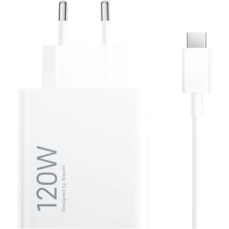 Cargador de Pared Xiaomi 120W HyperCharge Combo (Type-A)/ 1xUSB + Cable USB Tipo-C/ 120W
