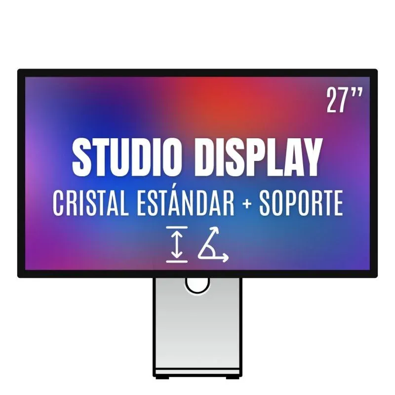 Apple Studio Display 27"/ Cristal Estándar / Soporte con altura e inclinación ajustable