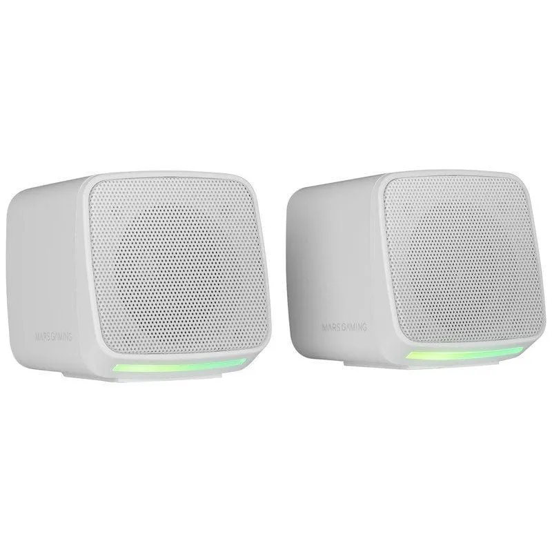 Altavoces Mars Gaming MS-PRO/ 10W/ 1.0/ Blancos