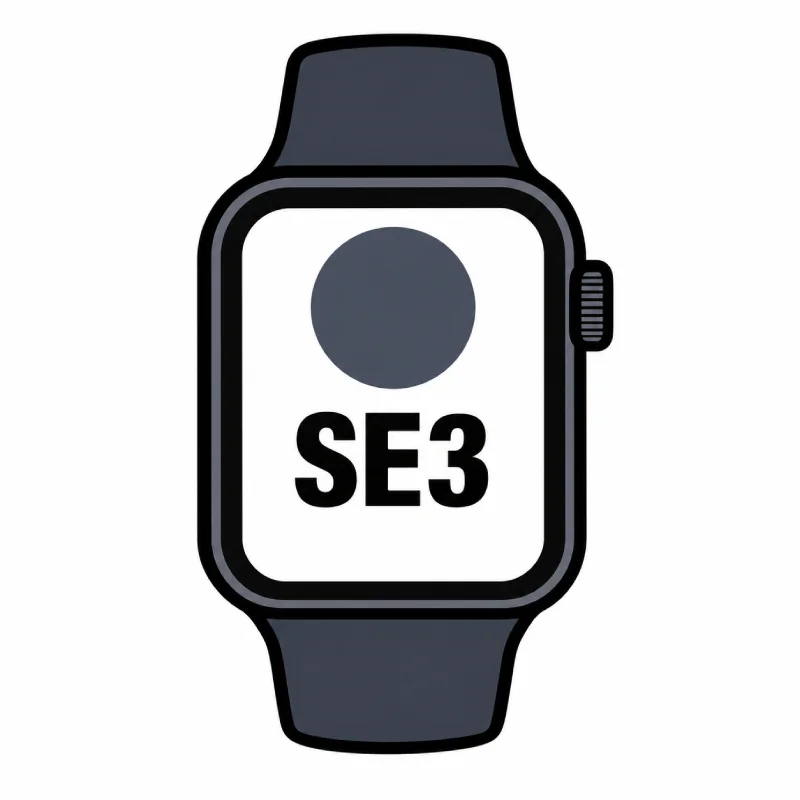 Apple Watch SE3/ GPS/ 40mm/ Caja de Aluminio Medianoche/ Correa Deportiva Azul Marino S/M