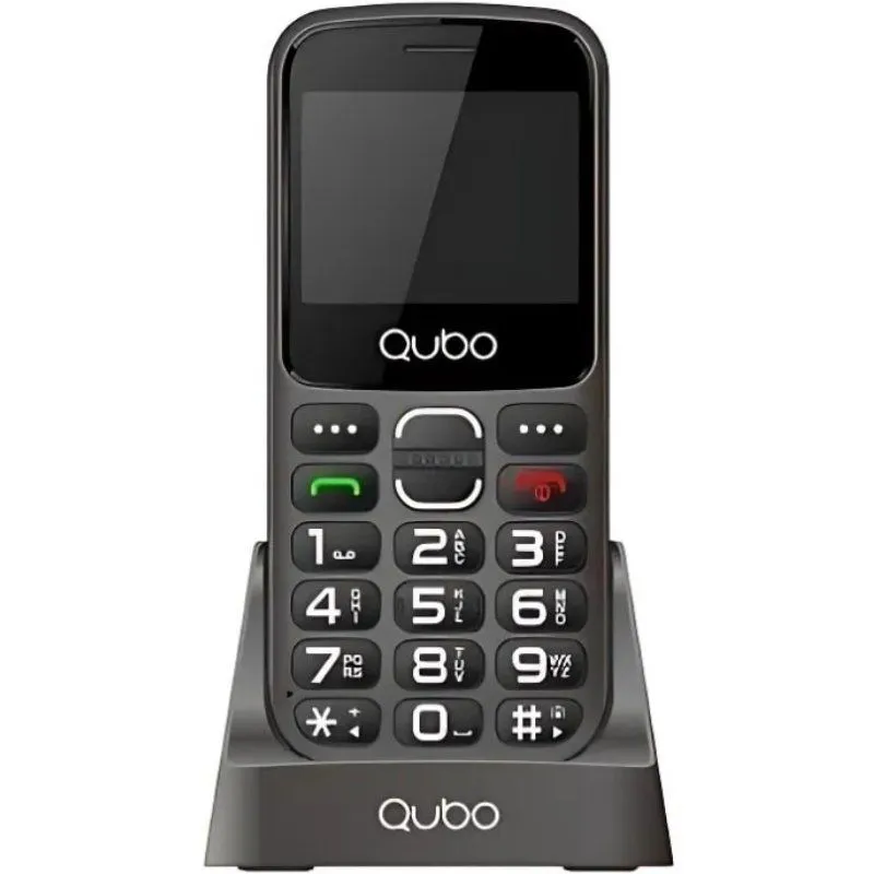 Teléfono Móvil Qubo X-230BKC 4G para Personas Mayores/ Negro