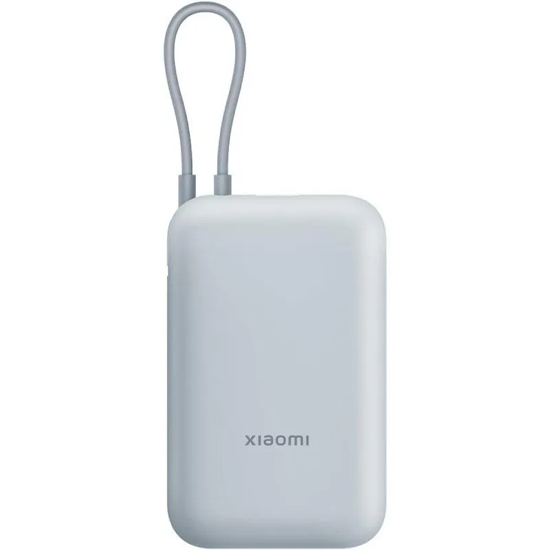 Powerbank 10000mAh Xiaomi Power Bank Integrated Cable/ 22.5W/ Azul/ Incluye Cable USB Tipo-C