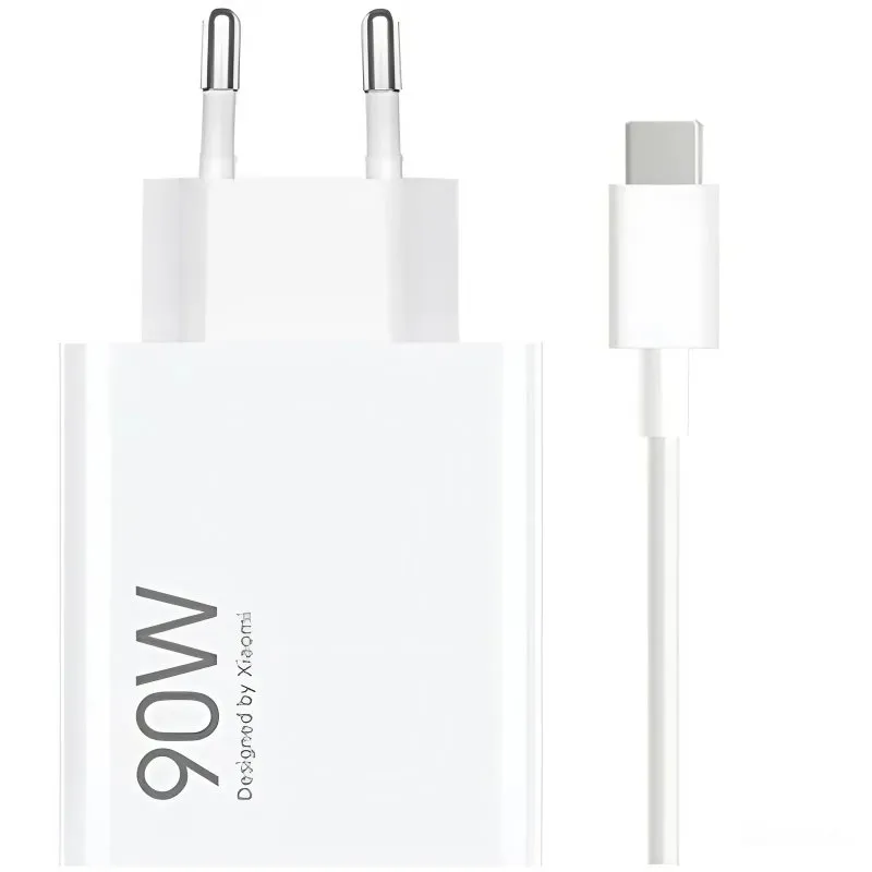 Cargador de Pared GaN Xiaomi 90W HyperCharge Combo (Type-A)/ 1xUSB + Cable USB Tipo-C/ 90W