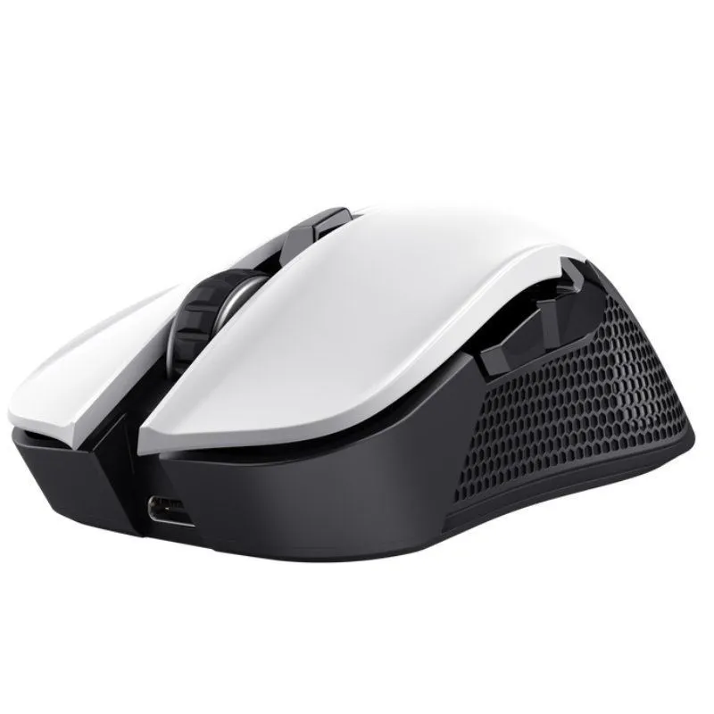 Ratón Gaming Inalámbrico Trust Gaming GXT 923W YBAR/ Batería recargable/ Hasta 7200 DPI/ Blanco