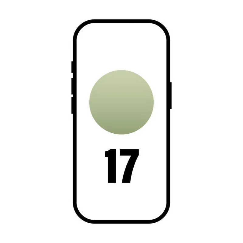 Smartphone Apple iPhone 17 256GB/ 6.3"/ 5G/ Verde salvia