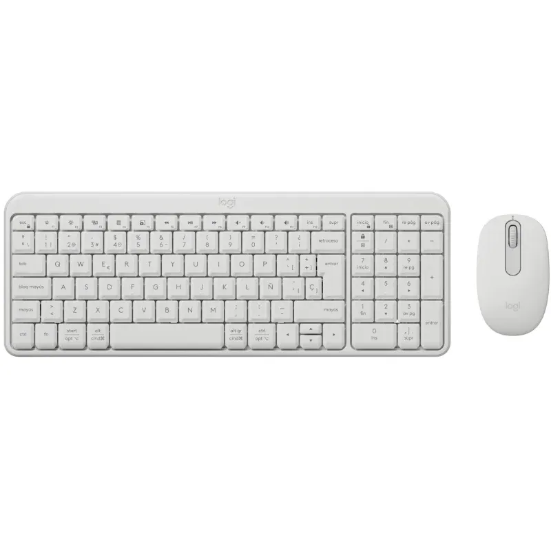 Teclado y Ratón Inalámbricos Logitech Wireless Combo MK250/ Blanco